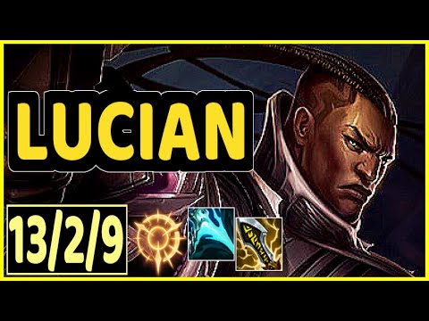 LUCIAN VS EZREAL - 13/2/9 KDA ADC GAMEPLAY GRANDMASTER I