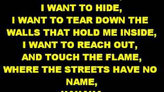 Where The Streets Have No Name-U2+Lyrics