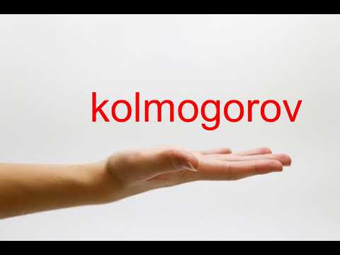How to Pronounce kolmogorov - American English