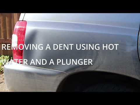 DIY Car Dent Removal Using Hot Water & Plunger