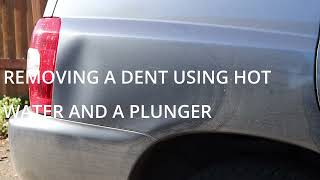 DIY Car Dent Removal Using Hot Water & Plunger