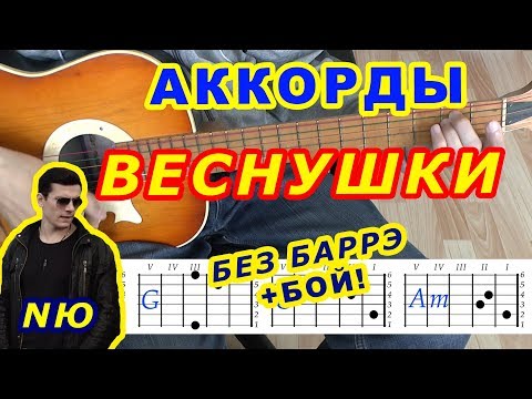 ВЕСНУШКИ Аккорды 🎸 NЮ Юрий Николаенко ♪ Разбор песни на гитаре ♫ Бой Текст