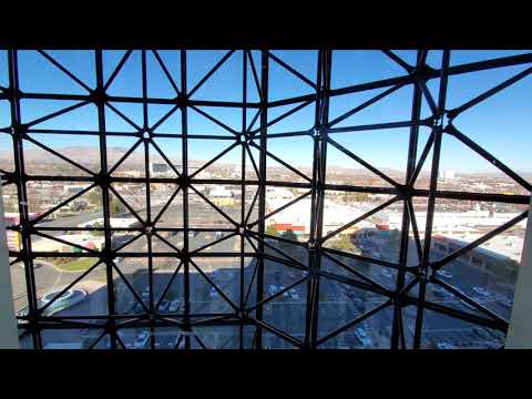 Schindler 6400NA Traction Scenic Elevators (day) - Atrium Tower, Atlantis Casino Resort, Reno, NV