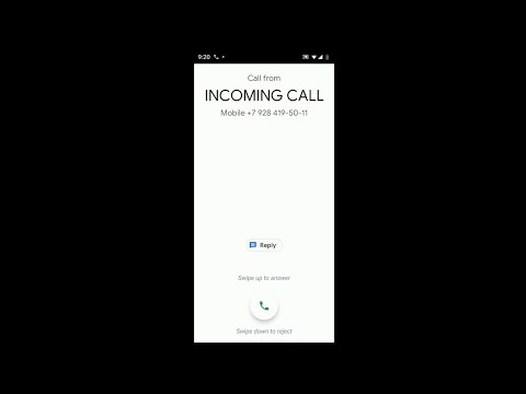 Motorola Moto G7 Play Incoming Call (screen video)