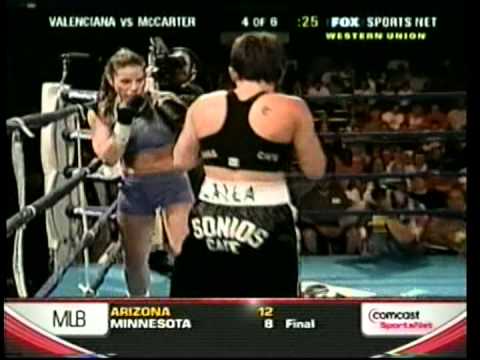 Layla McCarter vs. Claudia Valenciana (in spandex)