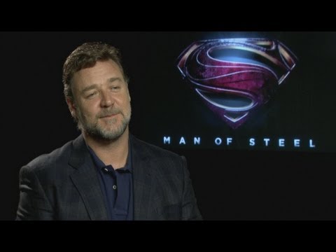 Man of Steel interview: Russell Crowe talks about starring in the film and working with Henry Cavill