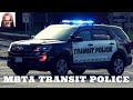 RARE: MBTA Transit Police Responding Lights and Siren with Forward Red Lights