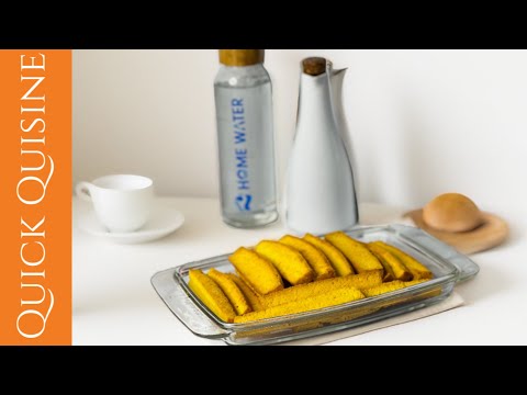 Tea time! Cake rusk recipe by Quick Quisine / Easy homemade cake rusk