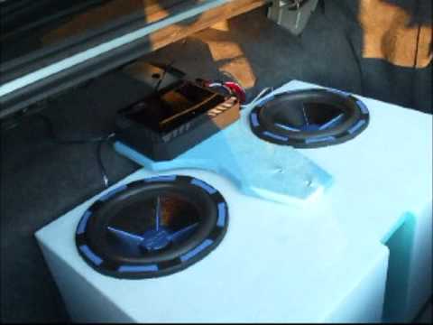 2 Power Acoustik 12s and a 2000 watt Power Acoustik amp