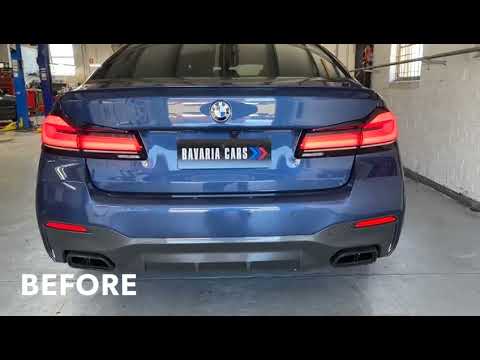 BMW 550i Remus Exhaust Installation Before & After