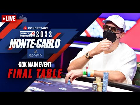 FINAL TABLE €5K MAIN EVENT: POKERSTARS EPT PRESENTED BY MONTE-CARLO CASINO ♠️  PokerStars