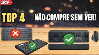 TOP 4 MELHORES TECLADOS SEM FIO 2026 (Custo Benefício + Premium)
