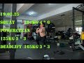 190225 스쿼트 184kg 4 * 6.파워클린 125kg.AVI