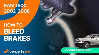 2002-2005 Dodge Ram 1500 Brake Master Cylinder: Spongy Pedals and the ...