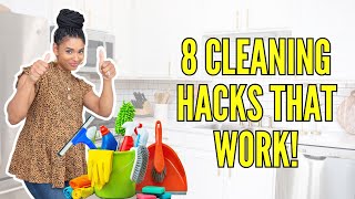 8 CLEANING HACKS THAT ACTUALLY WORK I CLEANING MOTIVATION