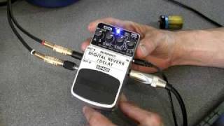 Video thumbnail for Behringer RSM guitar FX pedals review - DR400 Digital Reverb Delay by dancetech