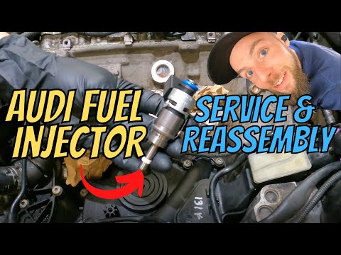 Audi Fuel Injector Removal, New Seals & Reassembly From Carbon Cleaning | DIY Part 2