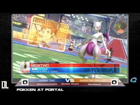 Sorrytag vs Paper the Dragon - Pokken at Portal 7/26/16