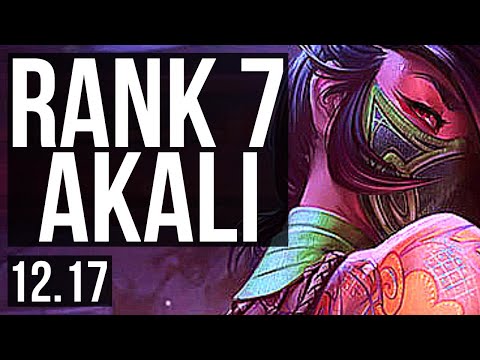 AKALI vs YASUO (MID) | 17/1/5, 70% winrate, Rank 7 Akali, Legendary | TR Grandmaster | 12.17