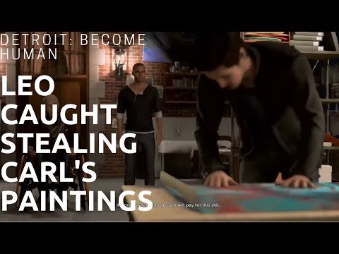 Detroit: Become Human - Leo Caught Stealing Carl's Paintings