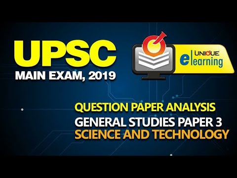 UPSC MAIN EXAM 2019 | General Studies Paper 3 - Science & Tech.| Dr. Amit Ahire