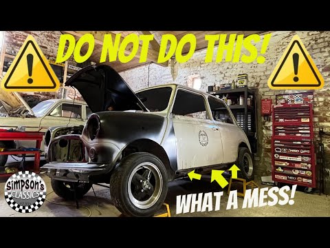 WHAT A MESS! This is why you DO NOT fit oversills to your Classic Mini