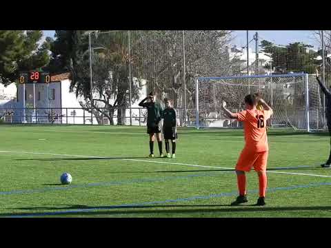 Primer gol del Infantil A contra EFB Calafell