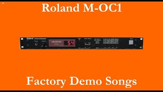 Video thumbnail for Roland M-OC1 - Démos internes - Factory Demo Songs by ED Synth & Bass