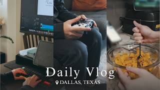 【おうちVlog🇺🇸】ダラス、静かな平日の記録。コーヒーを淹れて、ダイニングで作業する日。
