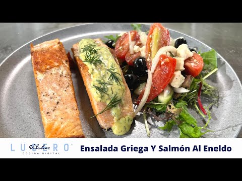 Ensalada Griega Y Salmón Al Eneldo - Lucero Vílchez Cocina