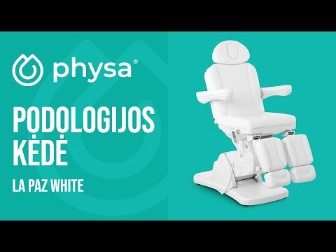 vaizdo įrašas - Podologijos kėdė - elektrinė - 300 W - 175 kg - balta