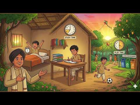 कथा - आलस्यस्य फलं (समयस्य सदुपयोगः) | Sanskrit Story - 5 | Sanskrit Kalp | #SanskritLearning