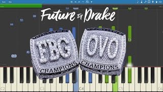 Video thumbnail of "Future ft. Drake - Used To This - Piano Tutorial"