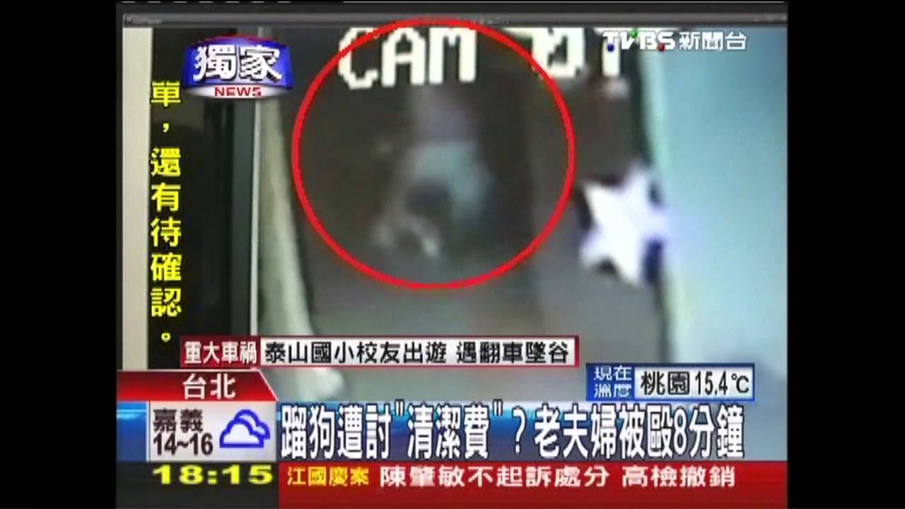 〈獨家〉蹓狗遭討「清潔費」？　老夫婦被毆8分鐘