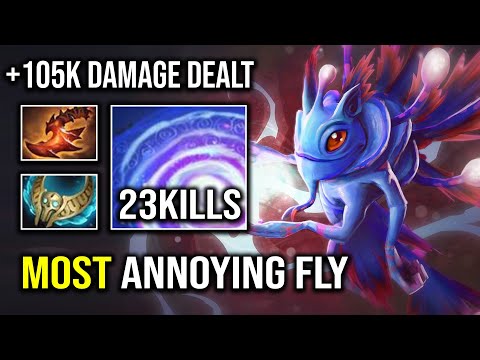 Most Annoying Fly Ever 100% Pure Magic LEVEL 30 Puck Insane 100K Damage Dealt Dota 2