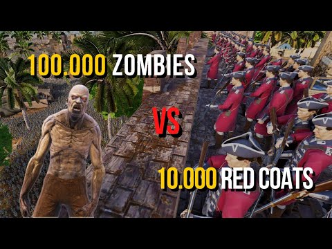 100.000 Zombies vs 10.000 Red Coats - Ultimate Epic Battle Simulator 2