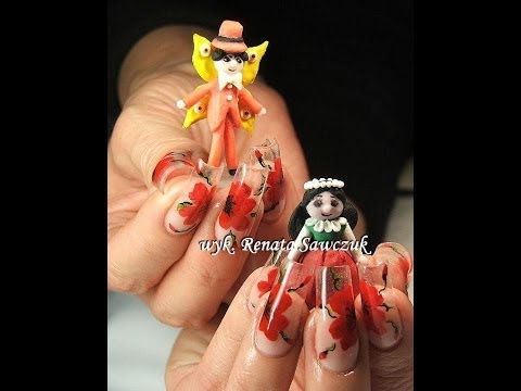 Miss Poppy and Emanuel acrylic ornaments O makové panence a motýlu Emanuelovi