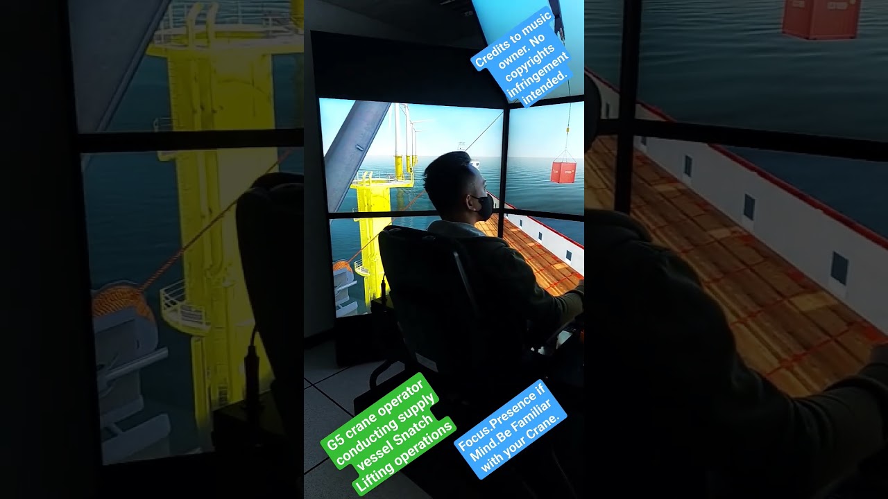 G5 Crane Operator Supply Vessel SNATCH lifting ops.