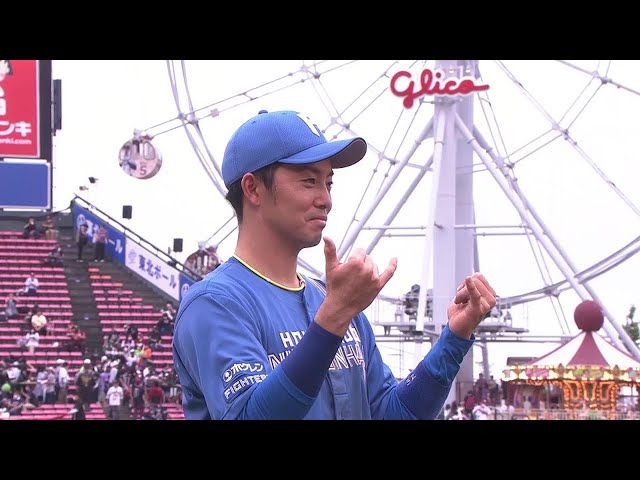 ファイターズ・谷内亮太選手ヒーローインタビュー 9月4日 東北楽天ゴールデンイーグルス 対 北海道日本ハムファイターズ