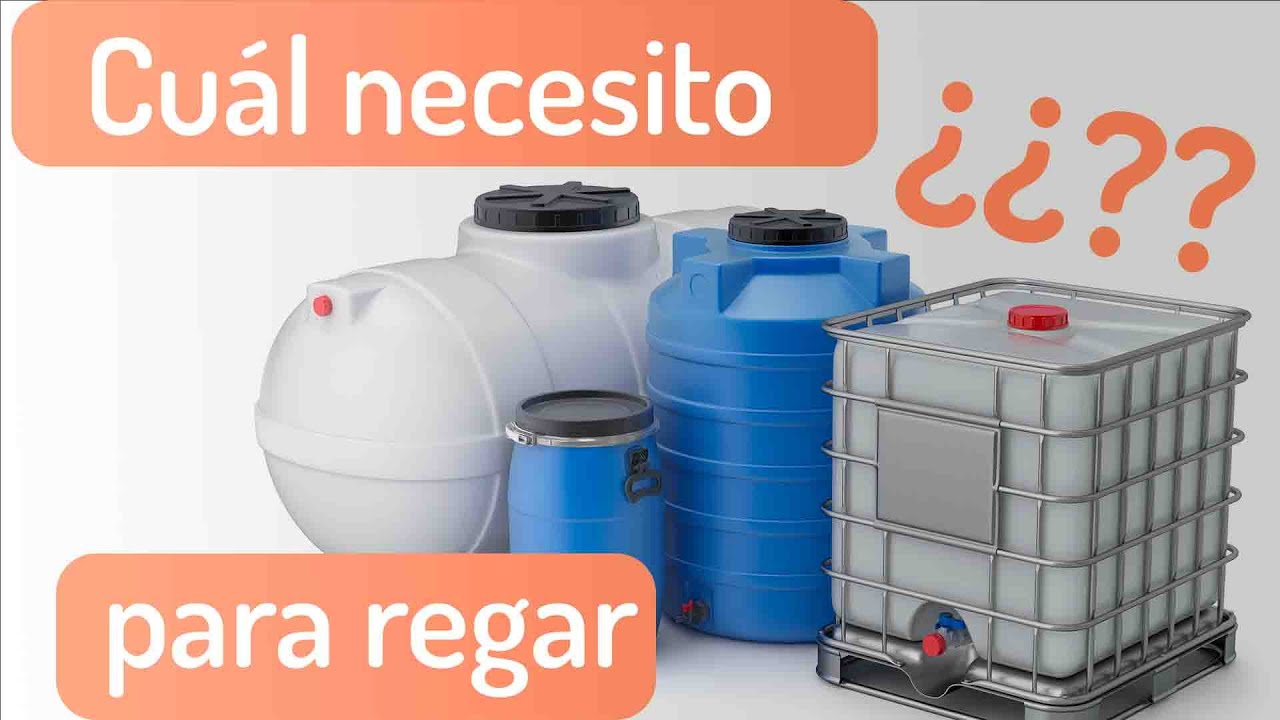 👍🏽 Cómo dimensionar DEPÓSITOS DE AGUA para riego por goteo ✓ fácil y rápido