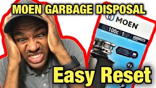 HOW TO reset a MOEN garbage disposal! 🚨 - SOOO easy and diy friendly #diy #garbagedisposal #moen