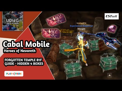 Cabal M: Dungeon | Forgotten Temple B1F Guide - Four Hidden Boxes