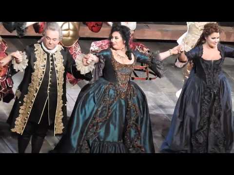 Curtain Call in Adriana Lecouvreur with Anita Rachvelishvili, Piotr Beczała, Anna Netrebko 1.4.18