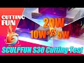 Faster！But How Much Faster? SUCLPFUN S30 5W 10W 20W Laser Cutting Efficiency Comparison Test