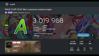 Mind Craft (Cut Ver.) autorstwa hololive English rate 5.52 95,92%acc By _skullek_