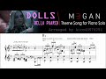 M3GAN - Bella Poarch - Dolls - Piano Solo with sheetmusic