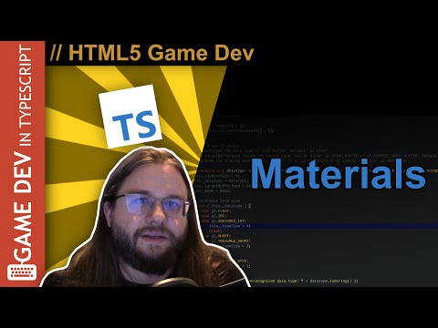 TypeScript WebGL Game Engine Tutorial #09 - Materials