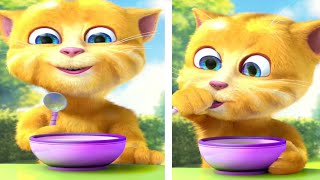 Talking Ginger Eating