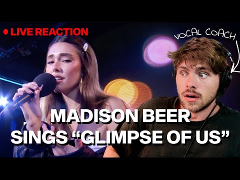 Vocal Coach reacts to Madison Beer Glimpse of Us (Live Cover)