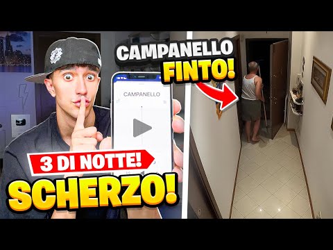 SCHERZO CAMPANELLO FINTO alle 3 DI NOTTE a MIO PAPÀ! *LEGGENDARIO*
